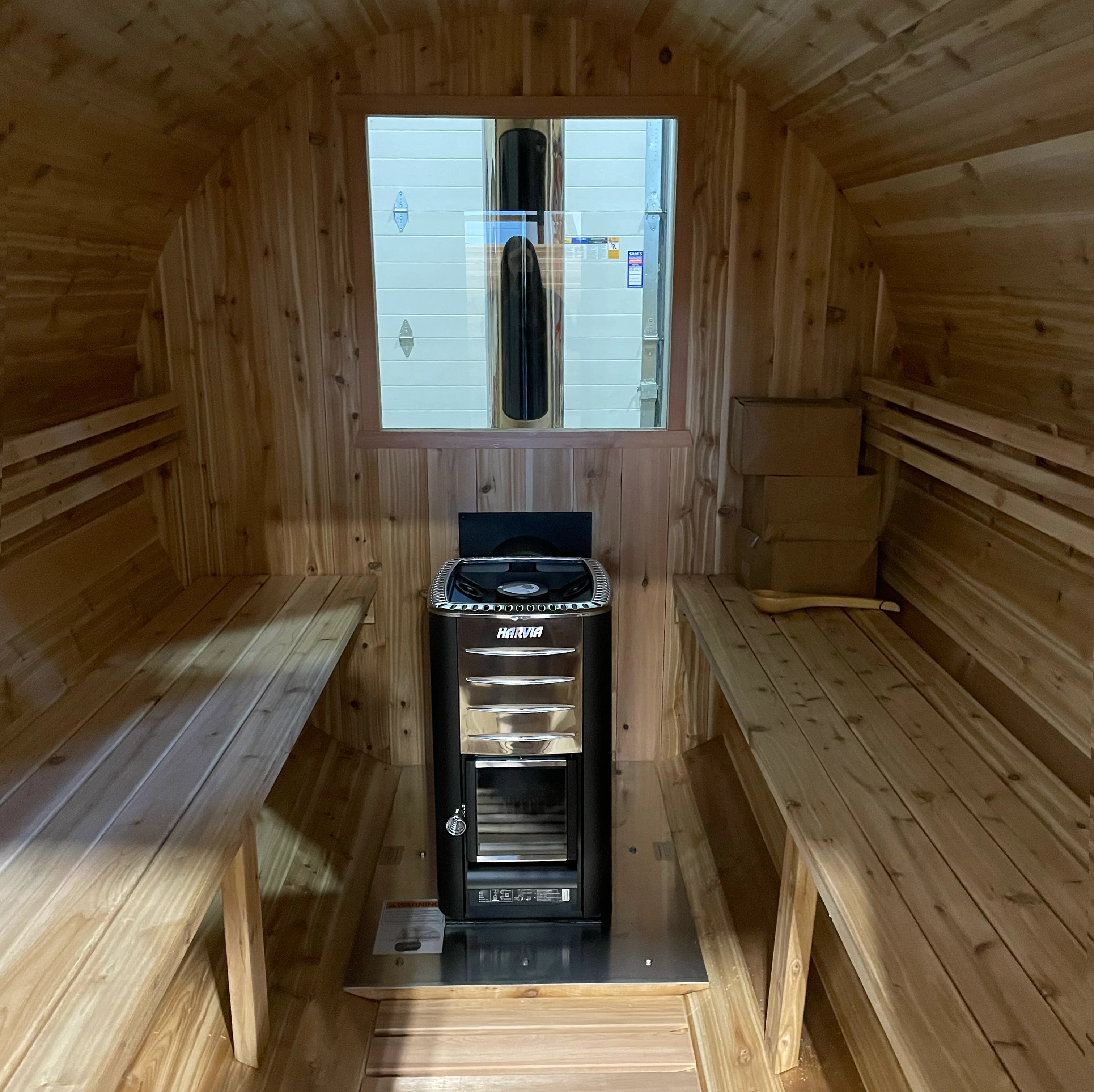 10ft Sauna | wood | Black High Performance Metal Roof | No Rear Window | Standard Door - Image 2